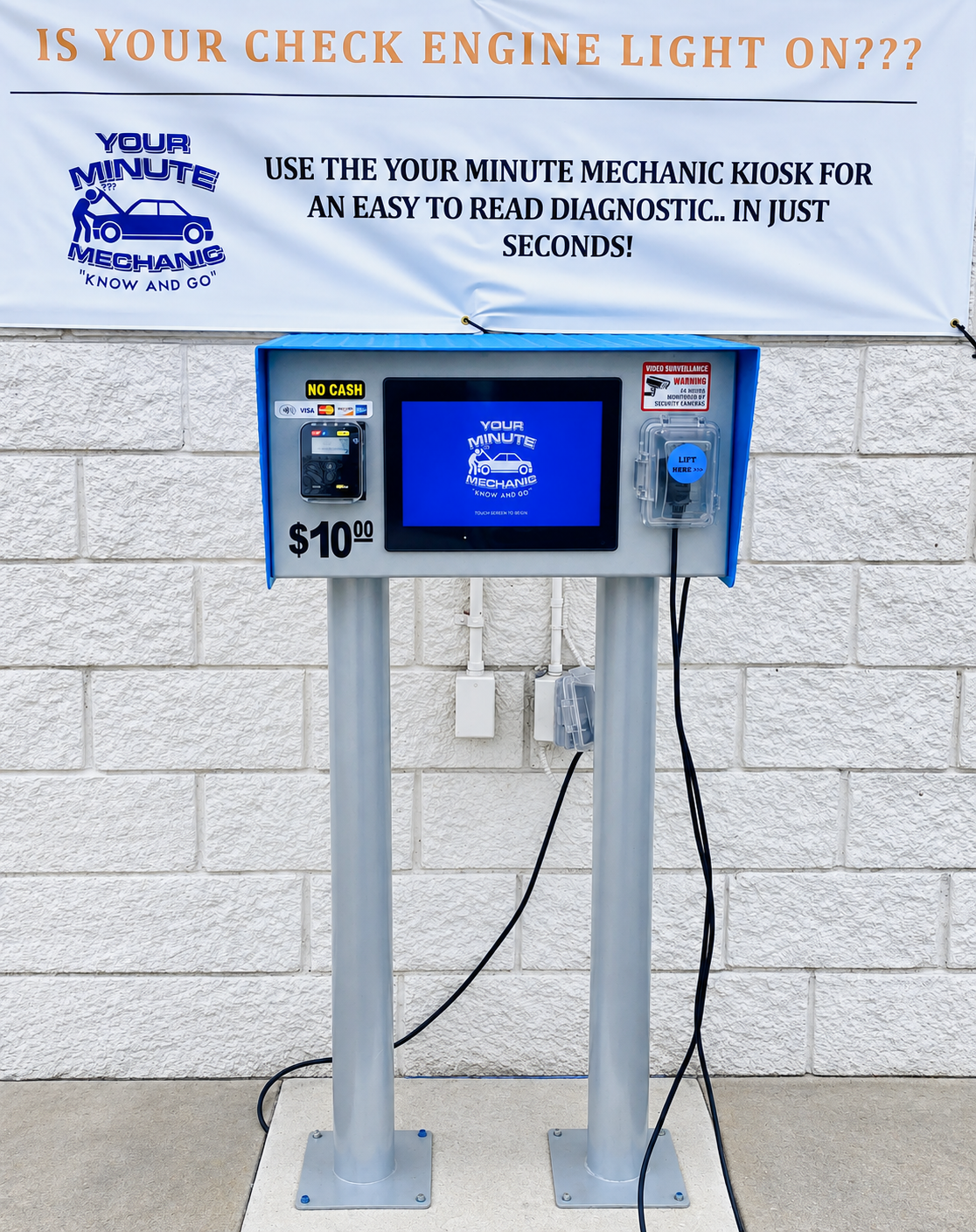 Your Minute Mechanic diagnostic kiosk